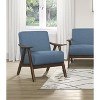 NicBex Polyester Accent Chair,Upholstered Living Room Chairs with Walnut Finish Wood Cushion Backrest,Accent Chairs for Living Room - 3 of 4