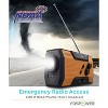 FosPower Solar Hand Crank Emergency Radio with Flashlight Cell Phone Charger, AM/FM/NOAA Weather Radio Power Bank, IPX3 SOS Alarm Reading Lamp - 3 of 4