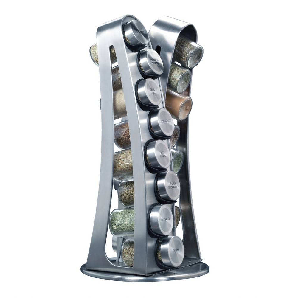 Kamenstein Stainless Steel 16-Jar Tower Spice Rack