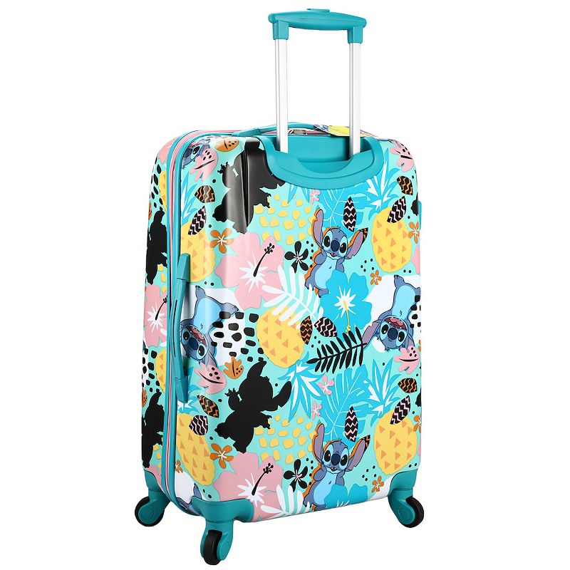 Lilo & Stitch Tropical All-Over Print 20” Blue Carry-On Rolling Luggage, 3 of 5