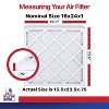 Filter King 16x24x1 Air Filter | 4-PACK | MERV 11 HVAC Pleated A/C Furnace Filters | MADE IN USA | Actual Size: 15.5 x 23.5 x .75" - 2 of 4
