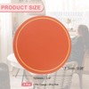 Unique Bargains Round PVC Leather Waterproof Anti-slip Home Decor Coasters 4 Pcs - 2 of 4