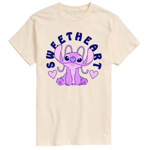 Men's - Lilo and Stitch - Angel Sweetheart Short Sleeve Graphic T-Shirt - 1 of 4
