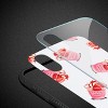 Reiko iPhone X/iPhone XS Hard Glass Design TPU Case with Strawberry Cups - 3 of 4
