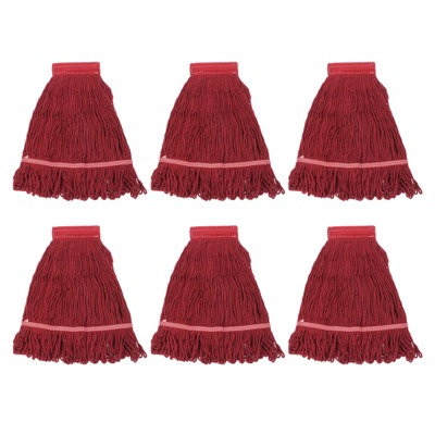 Unique Bargains Commercial Replacement Cotton String Mop Head 6 Pcs