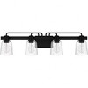 Quoizel Lighting Lydia 4 - Light Vanity in  Matte Black - 3 of 4