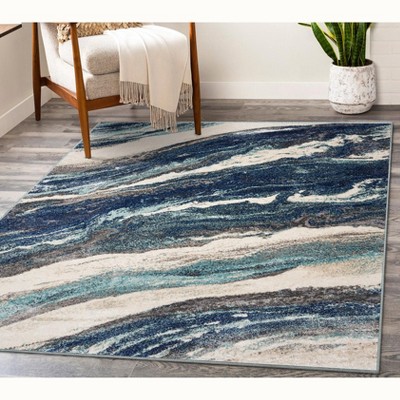 Luxe Weavers Modern Abstract Marble Area Rug