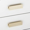 Studio 55D Abby 23 1/2" Wide White and Gold Acrylic Accent Table - 4 of 4