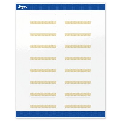 Avery Rectangle Address Labels, Gold Lace Trim Pattern, 1" x 2-5/8"