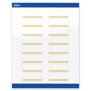 Avery Rectangle Address Labels, Gold Lace Trim Pattern, 1" x 2-5/8" - 1 of 4