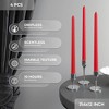 12 inch Taper Candles Set of 4 - Dripless and Smokeless Candle Unscented - Slow Burning Candle Sticks - 3 of 4