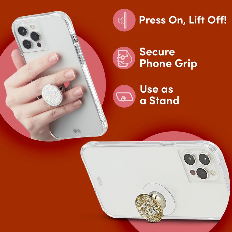 Case-Mate Minis Phone Grip & Stand - Stardust/Gold/Diamond (3 Pack), 4 of 8