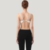 Anna-Kaci Active Women's Scoop Neck Sports Bra with Wide Straps and Seamless Design - 4 of 4