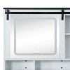 Home Imports Emporium Vanity Desk with Adjustable Sliding Mirror and Lights in White - 4 of 4