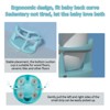 Angel Sar Baby Bath Seat, 360° Wrap-Around Shower Chair with Suction Cups, Non-Slip Bathtub Seat for Infants 6 Months & Up, Cyan - 2 of 4
