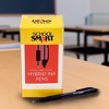 School Smart Retractable Hybrid Gel and Ink Pens, Black, Pack of 48 - 2 of 4