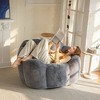 MAXYOYO Bean Bag Chair, Floral Shape Ultra Soft Faux Fur Petal Back Sofa for Adults - 2 of 4