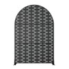 MAYEERTY Room Divider Screen Brick 01 Black Arch Galvanized Sheet 72x47x16in 3-Piece Set 3-Piece Set - 4 of 4