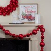 Northlight 6' Red Shatterproof Ball Artificial Christmas Garland - Unlit - 2 of 3