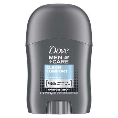 Dove Men+Care Clean Comfort 48-Hour Antiperspirant & Deodorant Stick - Trial Size - 0.5oz