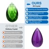 Unique Bargains Crystal Pendants Teardrop Beads for DIY Lamp Arts Crafts Decoration 6 Pcs - 3 of 4