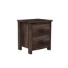 LIVAREEmlen Vintage 2 Drawers Wooden Nightstand, Simple and Generous, Large Storage Space, Light Gray - 4 of 4