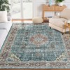 Area Rug Vintage Floral Rug for Living Room Soft Stain Resistant Rug Indoor Boho Carpet for Bedroom Dining Nursery Room - 3 of 4