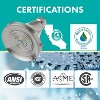 Niagara Conservation Earth Luxe 3-Spray with 1.5 GPM 3.35 in. Wall Mount Adjustable Fixed Shower Head - 3 of 4
