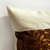 Slickblue Linen Stylish Patchwork Pillow Cushion - Decorative Floor Cushion, 19.7x19.7 inches, 5 Designs Available - 2 of 4