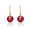 Sophisticated solitaire drop earrings with a sleek design for a modern and timeless appeal - 2 of 3