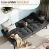 Celebalcony 64.2" Convertible Futon Upholstered Sofa Bed - 3 of 4