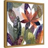 Amanti Art Melodia Otonal (Floral) by Daniela Fedele Canvas Wall Art Print Framed 16 x 16-in. - 3 of 4