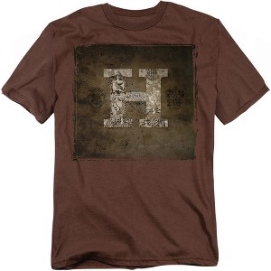 Harry Potter Hogwarts H On Parchment Adult T-Shirt - 1 of 4