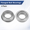 Unique Bargains Durable Chrome Steel Multipurpose Use Flanged Ball Bearing 4 8mm x 14mm x 4mm - 4 of 4