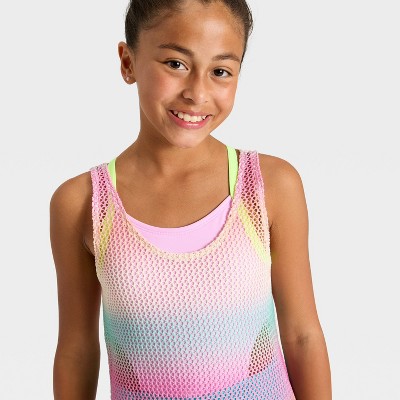 Cat & Jack Girls' Sunrise Skies Crochet Swimsuit Cover-Up - Cat & Jack™ XL — фото 3