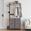 Jojoka Gray Storage Organizer With Metal Frame and Wooden Top - 2 of 4