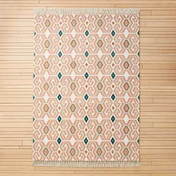 7'x10' Tapestry Ogee Medallion Rug Blush - Opalhouse™ designed with Jungalow™