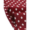 Allegra K Women's Polka Dots Flat Collar Contrast Tie Neck Short Sleeve Blouses - 4 of 4