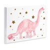 Stupell Industries Pink Dinosaur with Gold Stars, 19" x 13" - 3 of 4