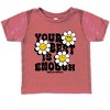 The Juniper Shop SmileyWorld Your Best Is Enough Floral Toddler Short Sleeve Tee - 2 of 4
