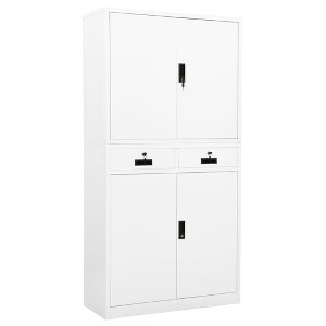 vidaXL Filing Cabinet Storage Metal Cabinet with Shelves for Office Steel - 1 of 4