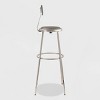 2pk Adjustable Heavy Duty Vinyl Steel Barstool with Backrest Gray - Hampden Furnishings - 4 of 4