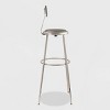 2pk Adjustable Heavy Duty Vinyl Steel Barstool with Backrest Gray - Hampden Furnishings - image 4 of 4