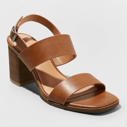 Women's Hope Heels - Universal Thread™ Cognac 9.5 : Target