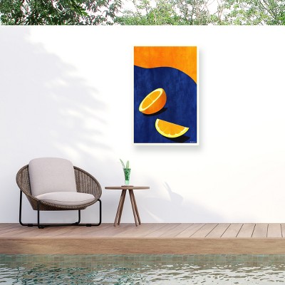 Trademark Fine Art - Bo Anderson  Petit De Jeuner, Deux Oranges Matted Framed Art