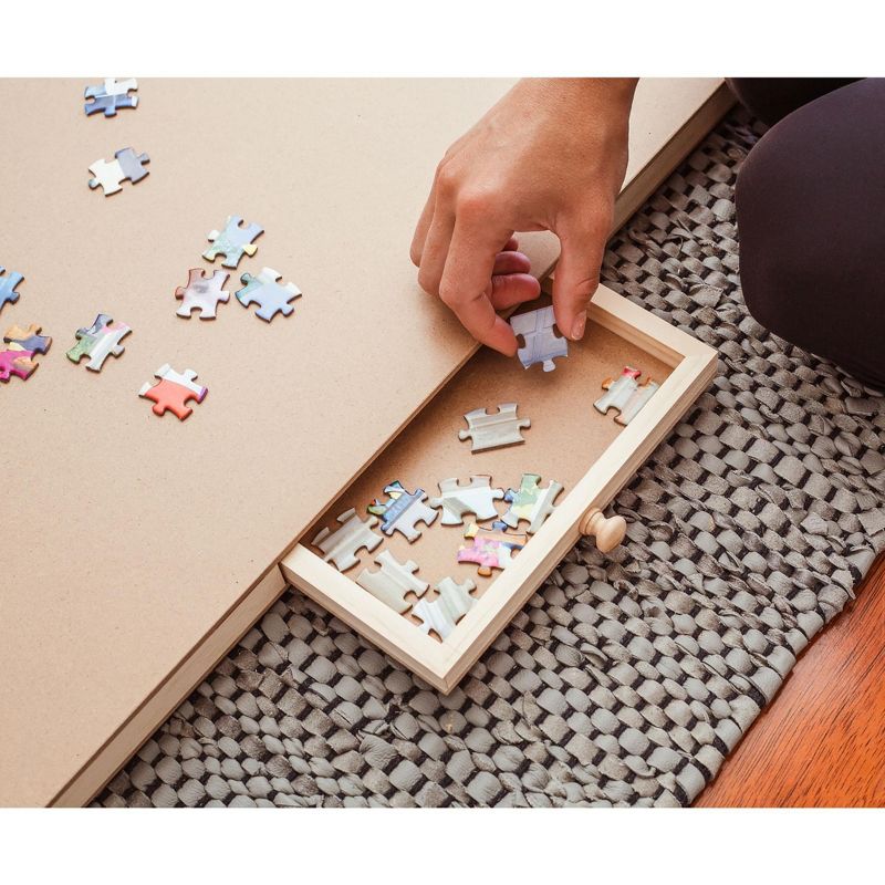 Shantou South Toys Factory Wooden Jigsaw Puzzle Table | Puzzle Storage System | 35 x 2 x 28 Inches, 5 of 8