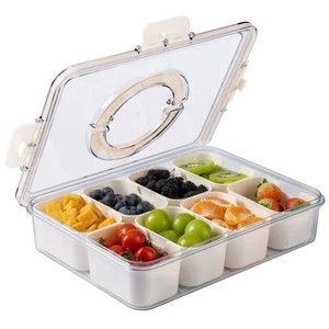 Snackle Box for Kids Lunch Box and Snack Container, Cream - 1 of 4