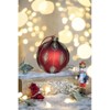 Syemin Decorative Objects Glass Decorative Hanging Ball Christmas Tree Ornaments for Holiday Party Decorations, Set of 4, Red, 4.7"*4.7"*4.7" - 3 of 4