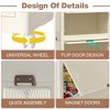 Portable Wardrobe Closet, Large Collapsible Plastic Closet Cabinet with Hanging Rod and Hangers For Baby, Pet Clothes, Toy Organizers and Storage - 4 of 4