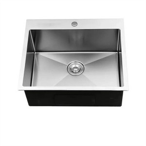 Karl Home 25 x 22 in. Drop-in 304 Stainless Steel Sink Kitchen with Protector - 1 of 4